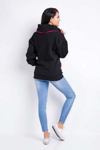 Turtleneck Navy Blue Women Blouse