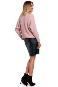 Simple Long Sleeve Sweater (Pink)