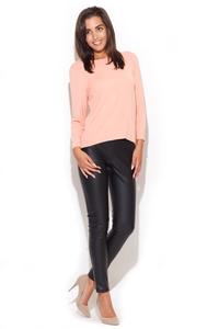Salmon Pink Coffee Time Classic Blouse