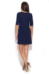 Dark Blue Stunning Skirt Strut Day Dress