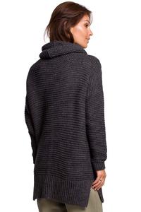 Women's Oversize Turtleneck Sweater - Anthracite