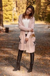 Long Cardigan without Clasp (Powder)