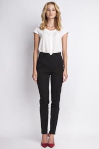 Black Hight Waist Elegant Pants