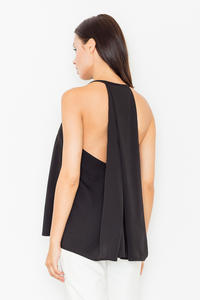 Black Delicate Summer Blouse