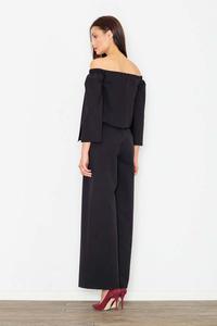 Black Elegant Off-Shoulders Ladies Jumpsuit