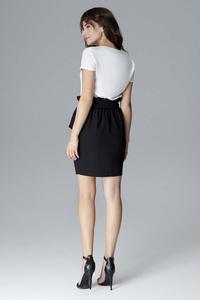Black Mini Wrinkled Skirt