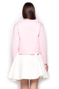 Light Pink Wide Turtle Neck Drop Shoulder Blouse