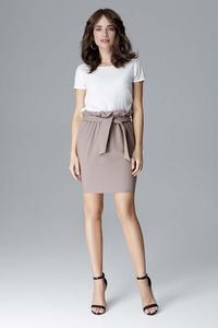 Mocca Mini Wrinkled Skirt