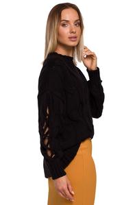 Warm Boat Neck Sweater (Black)